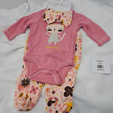 Girls 3 Piece Set-Super Cute Kittens