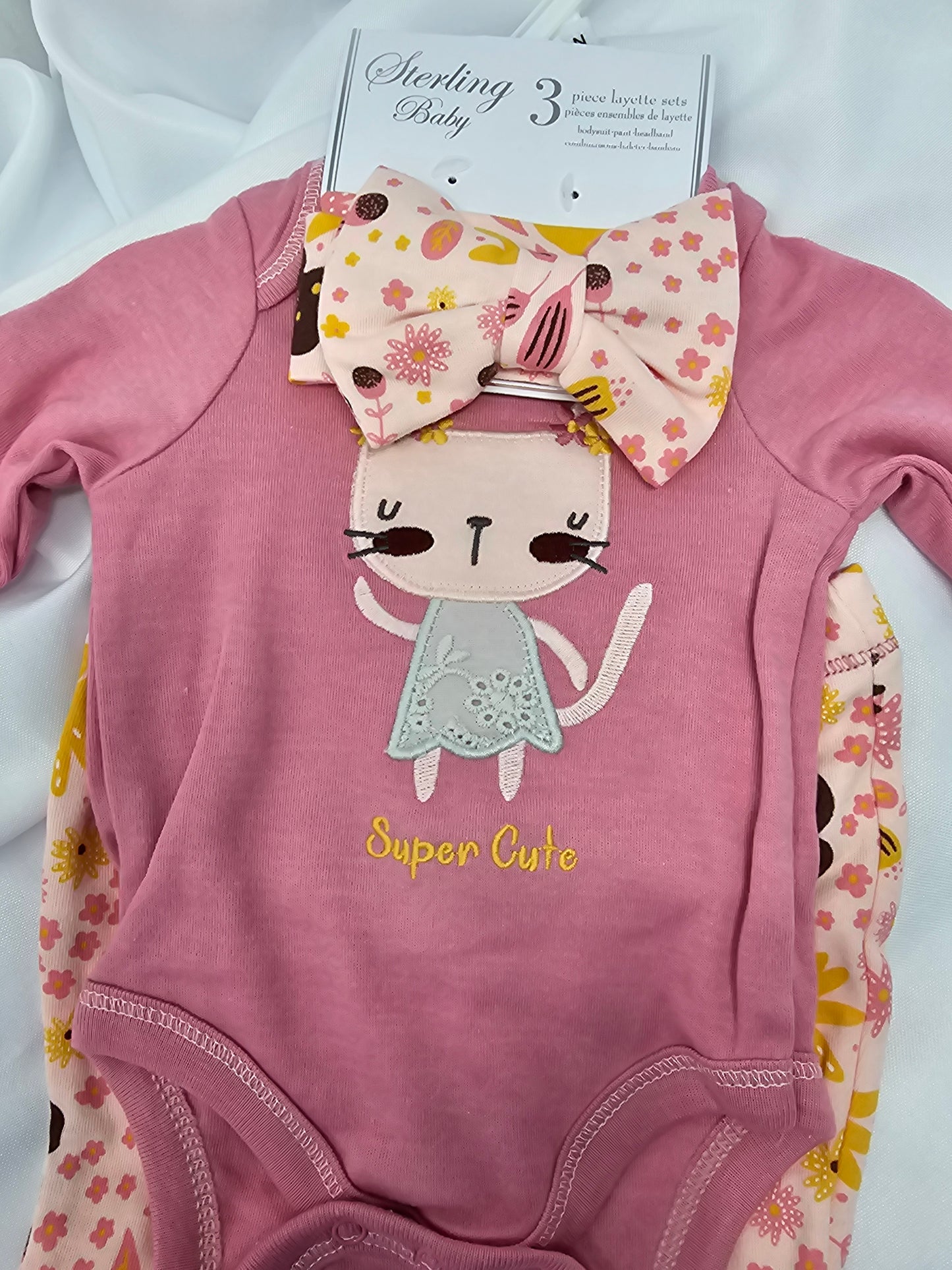 Girls 3 Piece Set-Super Cute Kittens