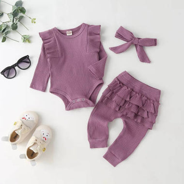 3pc infant ruffle outfit