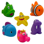 6 Pack Bath Toys: Fishes