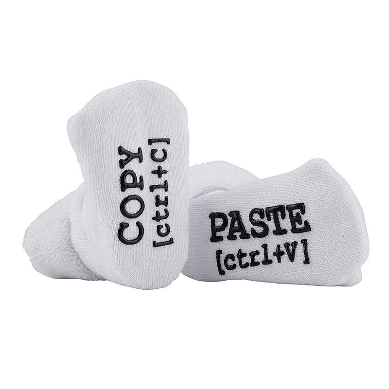 Baby Copy And Paste White Socks