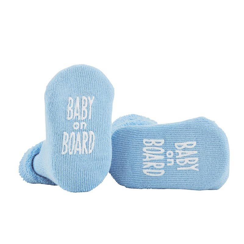 Baby On Board Blue Socks