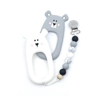 Bear Silicone Soother Clip