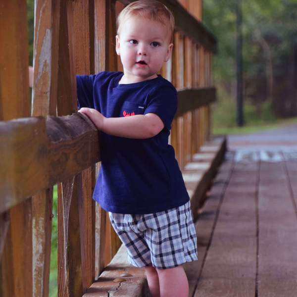 Boys Summer Crab Short Outfit 2pc Set