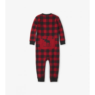 Buffalo Plaid Red Baby Union Suit