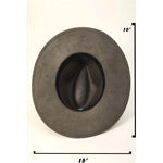 Faux Leather Double Strap Cowboy Hat