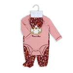 Girls 3 Piece Set-Pink Floral Hedgehog