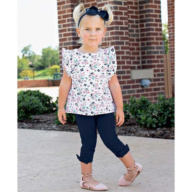 Girls Berry Sweet Flutter Top