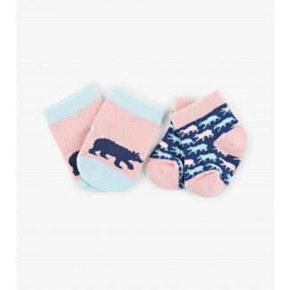 Infant Cottage Bears Baby Socks 2pk SZ 0-12