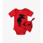 Infant Onesie & Cap Moose