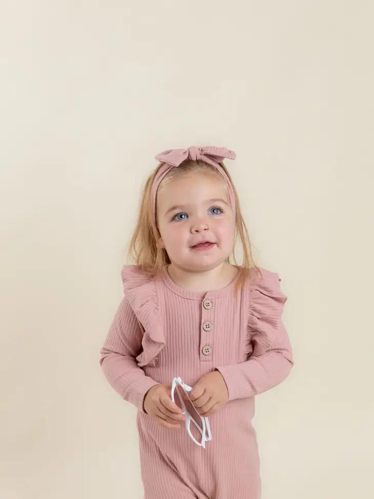 Inti The Label - Organic Long Sleeve Ruffle Romper