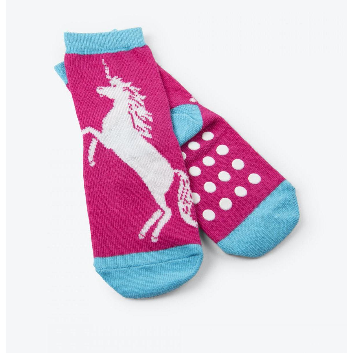 Kids Glow In The Dark Unicorn Socks