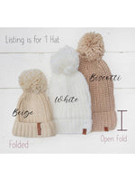 Mali Wear - Baby Beanie Knit Hat with Pom Pom