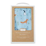 Muslin Fox Swaddle Blanket