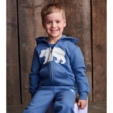 Navy Bear Hoodie Set