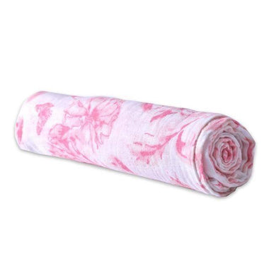 Newcastle Pink Floral Cotton Swaddle