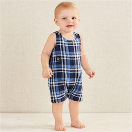 Noah Plaid Bubble Romper