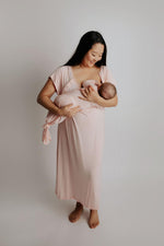 Three Little Tots - Heavenly Pink Knotted Gown + Bow