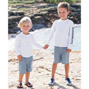 White Logo Long Sleeve Rash Guard